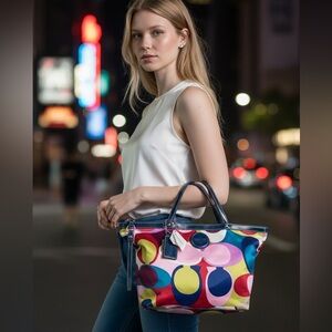 Coach F15183 Multicolor Women's Tote Bag